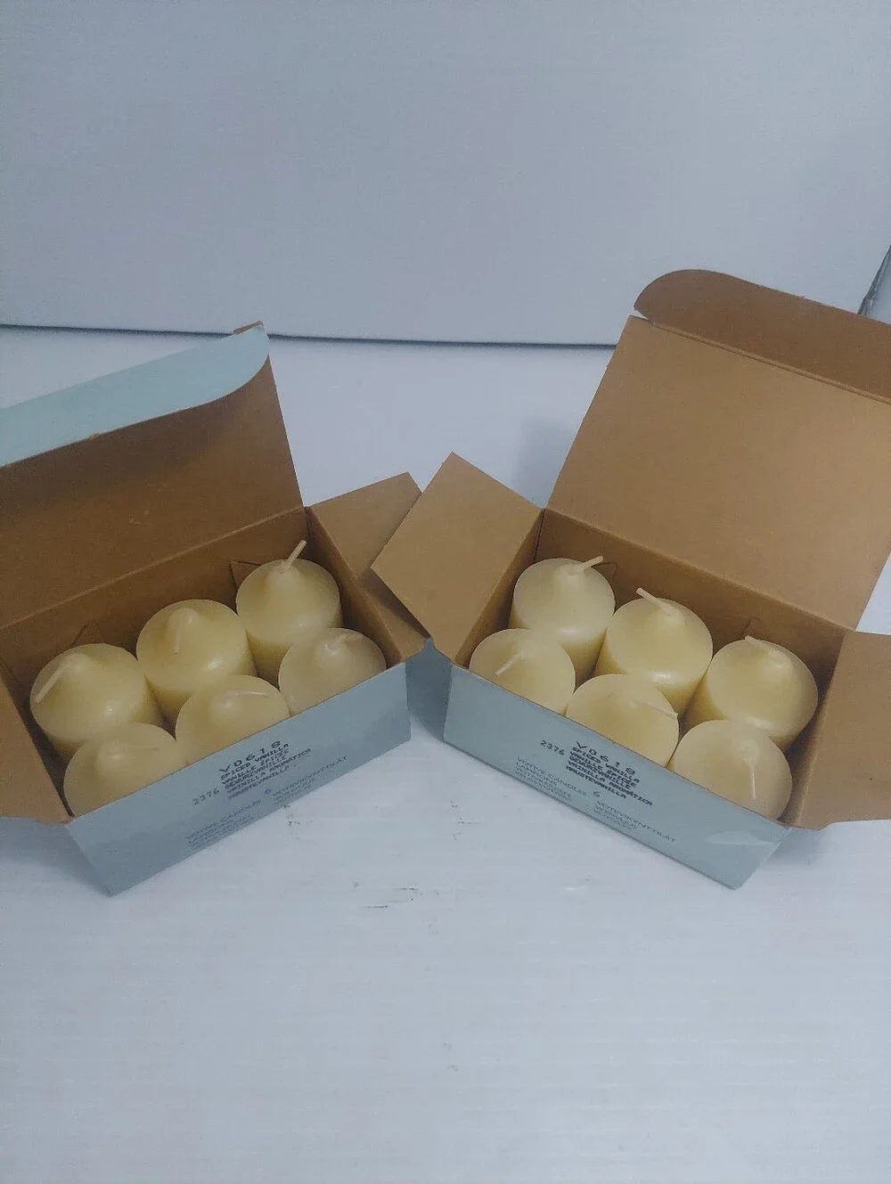 PartyLite SPICED VANILLA V0618  Votive Candles Retired 2 Boxes 12 Candels HTF